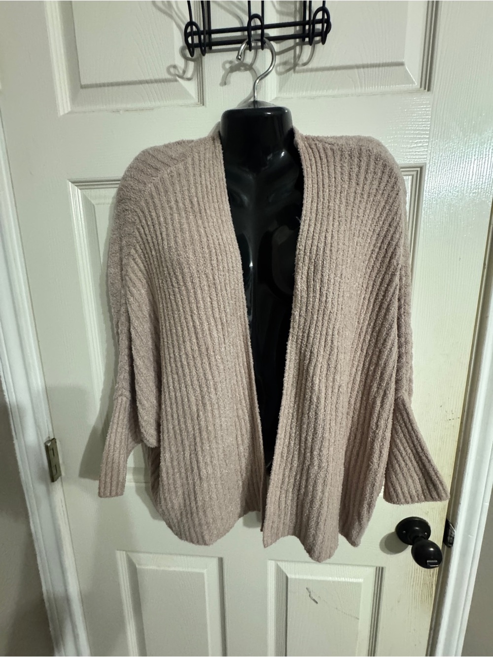 Barefoot Dreams Ribbed Open-Front Cardigan - Blush Pink /Mauve